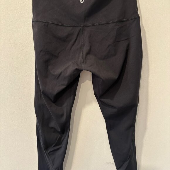 Lululemon Wunder Under Scalloped Hem High-Rise Crop 23 Size 8 Black - Picture 3 of 4